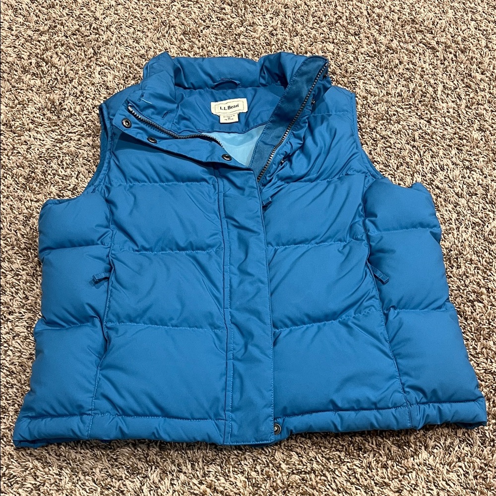 L.L. Bean Women's Blue Puffer Vest